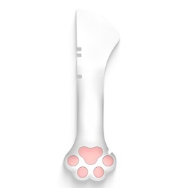 TidyNuts Pet Food Can Spatula, Cat Dog Food Spatula for Wet Food, Pet Can Opener with Mini Spatula for Dogs Cats Feeding Can, White, Set of 1