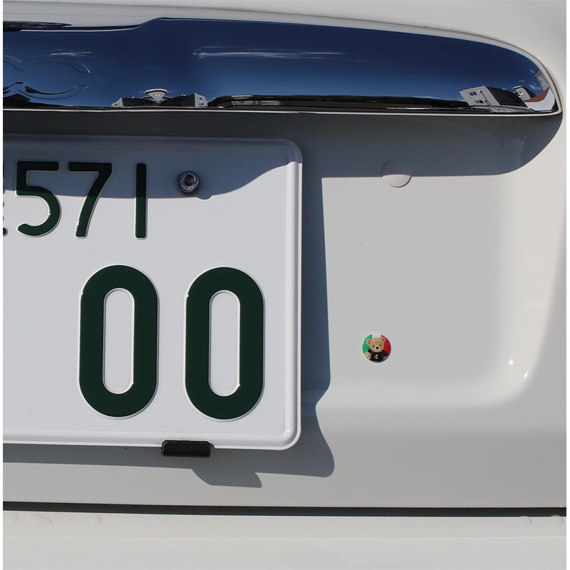 Eve Design Euro License Plate Hole "Color Dot Cap" CDC