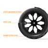 Hosim 4pcs 12mm hex Wheels and Tires for RIAARIO and
