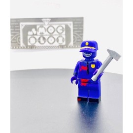 Moc Blox #0796 - Purple Security Guard - 3rd Season (Five Nights at Freddys)