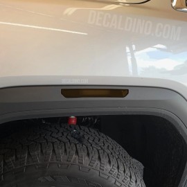 DecalDino Fits 2020+ GMC Sierra HD Front & Rear Reflector Overlay Dark Tint - Smoke Marker