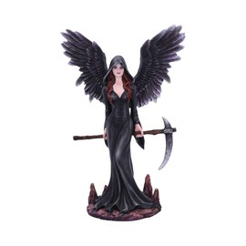 Nemesis Now Take My Soul Gothic Female Reaper with Scythe Figurine, Polyresin, Black, 23.5cm