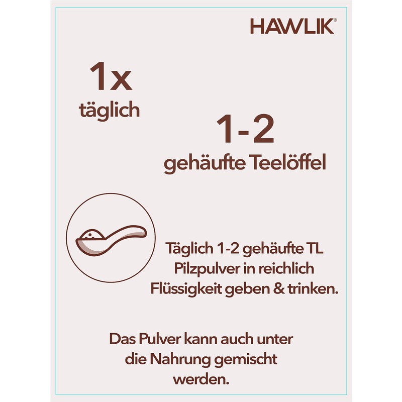 Hawlik Health Products - Agaricus Powder - Vital Mushrooms -
