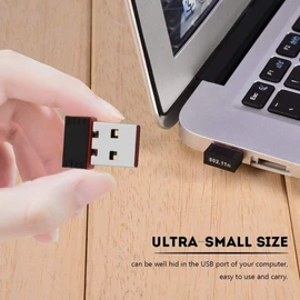 Usb Wifi Adapter, Hi-Speed 150mbps 2.4G wireless Dongle Receiver, Nano Wi-Fi adaptor 802.11N Network, USB 2.0 Dual Band, Compatible with Windows, Mac OS, PCs, Laptops, Smart TVs, and Gaming Consoles.