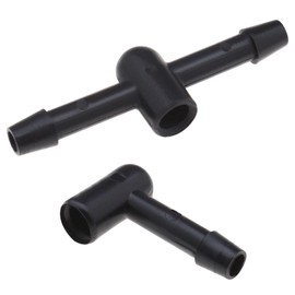 YINETTECH 2 Pieces Wiper Water Jet Nozzle Hose Kit Connector in Black Plastic 6680333 1300699 Compatible with Focus MK2 2004 2011 Focus MK3 2011 2018 Galaxy MK3 2006 2015