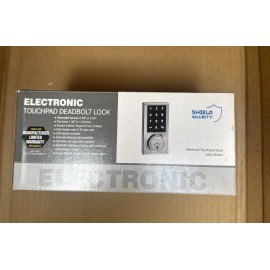 Shield Security Electronic Touchpad Deadbolt Lock Satin Nickel Finish by Shield Security 131360