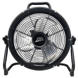 ATD 30312 12" Rechargeable 77CFM Variable Speed Rechargeable Drum Fan