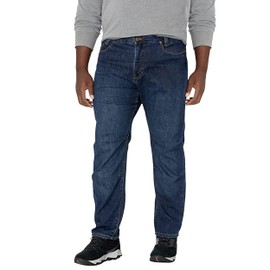 Vertx Defiance Mens Tactical Jeans, Stretch, Relaxed Fit Heavy-Duty Pants with 11 Pockets for EDC CCW Outdoor Gear, Dark Stonewash, 36 x 30