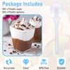 Cptoion 100 Pack 5 oz Dessert Cups with Spoons,Plastic Dessert