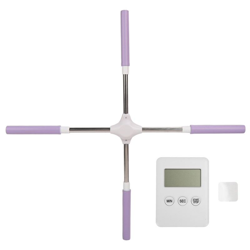 Yoga Pranayama Stick Purple Stainless Steel Correct Hunchback Open Shoulder