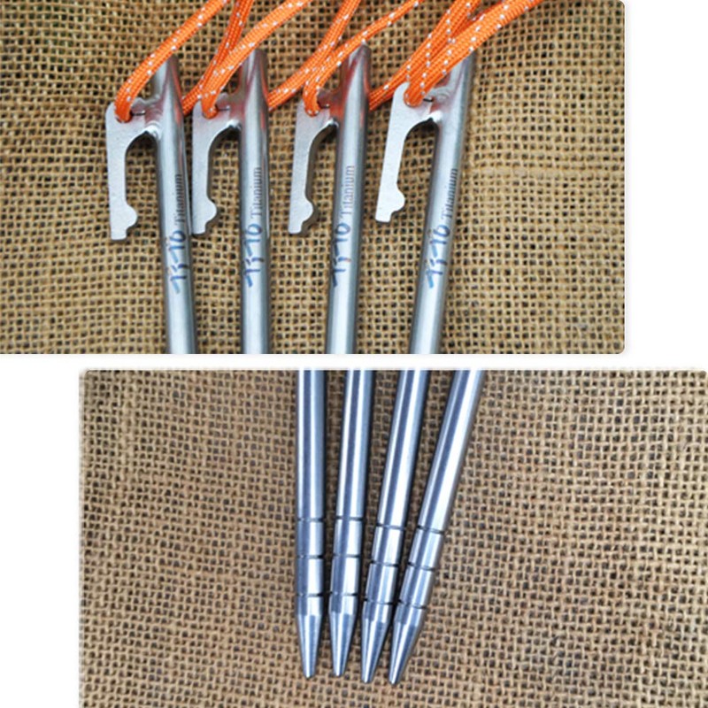 TITO High Strength Titanium alloy tent stakes Tent pegs nail