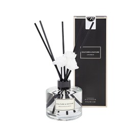 CULTURE & NATURE Reed Diffuser Set 6.7oz (200ml) English Pear & Freesia Scented Diffuser with Sticks Home Fragrance Reed Diffuser for Bathroom Shelf Decor