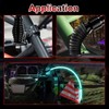 2Pcs RGB LED Whip Light Spring Base Protective Mounting Mount