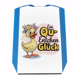Yellow Duck Parking Disc - Ein Qu-Entchen Glück Funny Parking Aid with Charm Saying for Car Motivator