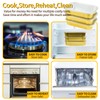 FUERKEEM 15 Pack Gold Aluminum Foil Pans with Lids 9x13,