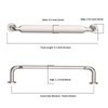 Asidrama 10 Pack 5 Inch(128mm) Brushed Satin Nickel Kitchen Cabinet
