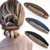 Pinzas Grandes Para El Cabello, Mate, De 10 Cm (4"),
