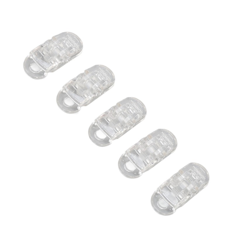 20pcs Hearing Aid Lanyard Clip ABS Portable Transparent Clip Accessory