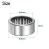 sourcing map HK2816 Needle Roller Bearings Open End, 28x35x12mm Chrome