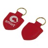 Genuine Red Leather Keyring Keychain Key Fob for Smart Fortwo