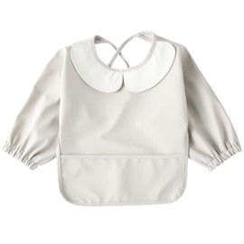 kalavika Meal Apron, Long Sleeve, Apron with Sleeves, 6 Months to 5 Years Old, Baby Meal Style, Girls, Boys, Baby Stay, Pocket, Infant, Smocking, Children, Meal Apron, Nursery School, Outdoor Play,