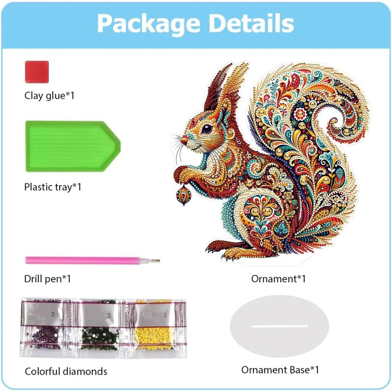 CAYUDEN Diamond Painting Table Decoration, DIY Diamond Painting Adults 5D