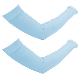 Surblue UV Protection Cooling Arm Sleeves for Kids Children, Quick-Drying Sports Sleeves for Basketball, Running, Cycling, Golf, Hiking, Blue