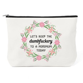 Friend Gifts for Women - Friend Birthday Gifts Funny Makeup Bag for Women Cosmetic Bag for Purse Travel Toiletry Bags Funny Christmas Valentines Galentines Day Mothers Day Gift for Friends Female