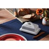 Le Creuset Stoneware European Butter Dish, White