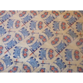 Unbranded Minions on White Cotton Fabric  (44" Wide x 36 " long) and sold by the yard