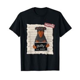 Rottweiler mug shot guilty dog T-Shirt