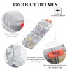 Acquwistach 4Pack Travel Pill Organizer with 64 Stickers - 10