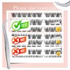 Self Adhesive Eyelashes, 112Pcs Clear Band Lash Clusters, Wipsy Pre-Glued