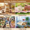 YOJO 2 Pack Reusable Beeswax Bread Bags for Sourdough, 17x13"