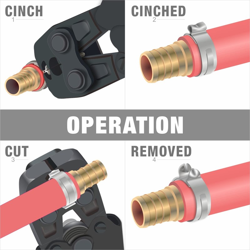 iCrimp ICP-PC02 PEX Clamp Tool for Pinching and Cutting Stainless
