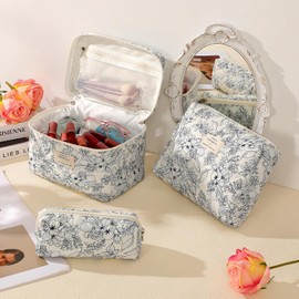 GWMWON 3 Piezas De Cosmetiqueras Estampadas Exclusivas Para Maquillaje