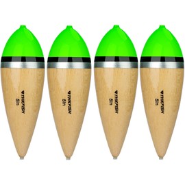 THKFISH Slip Floats, 4 Pieces Balsa Wood Fishing Floats Set, Float Fishing, Light Floats, Trout Floats, Pike Float, Fishing Accessories Floats for Saltwater and Freshwater, Waggler Floats, 7/10/12 cm