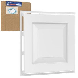 4-Way Ceiling Air Diverter 24"x24" – Vent Air Deflector for 2'x2' Ceiling Grid, Tool-Free Install, Airflow Redirector for Offices/Classrooms/Commercial Spaces – Durable & Energy Efficient