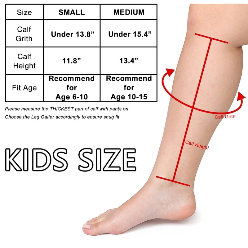 Luwint High Qualiy Kids Leg Gaiters for Hunting Hiking Gardening