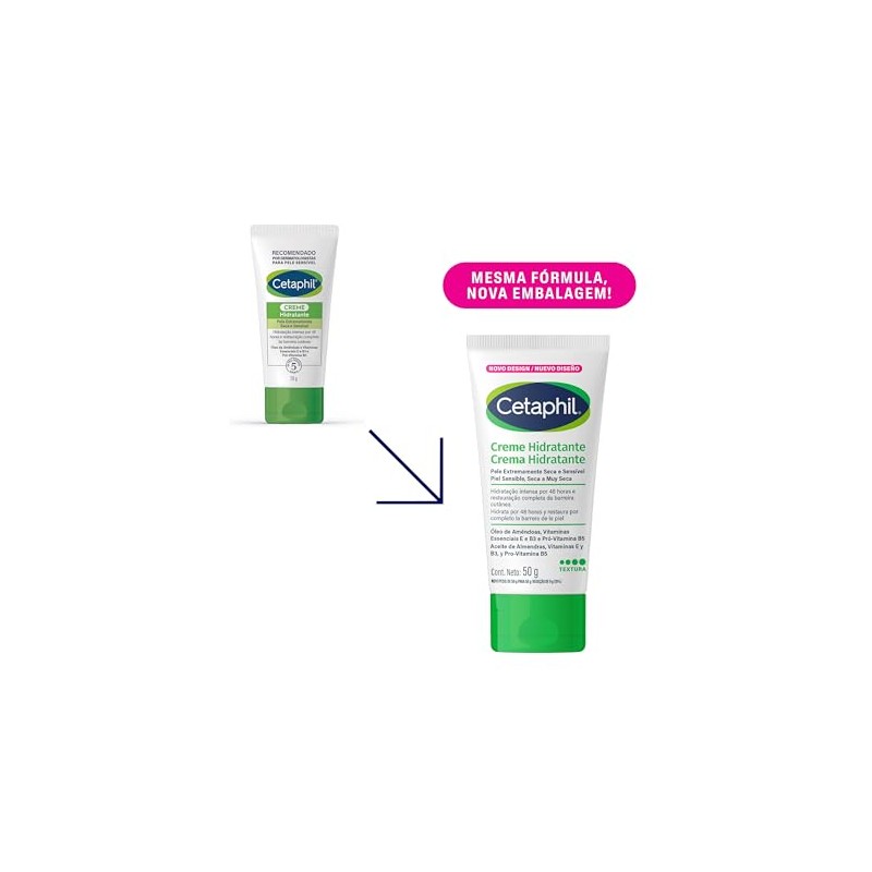 Cetaphil Crema Hidratante Intensa 48h Piel Seca a Extra Seca