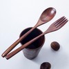 Busnos Reusable bamboo Utensils for Eating 8 Pcs Travel Wooden