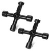 4 Way Multifunction Utility Key | 2pcs Black Meter Box