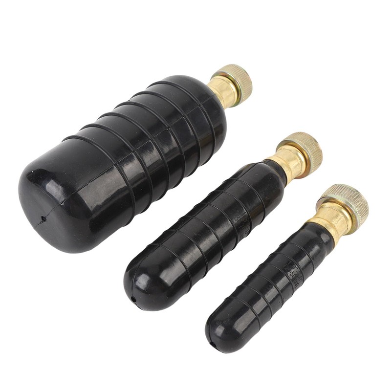 Jectse Rubber Drain Bladder Unclogger 3PCS Kit for Pipe, Suitable