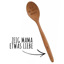 "The World's Best Mama" Wooden Spoon - Gift for New Mums - Cooking Gifts - For the Best Mum