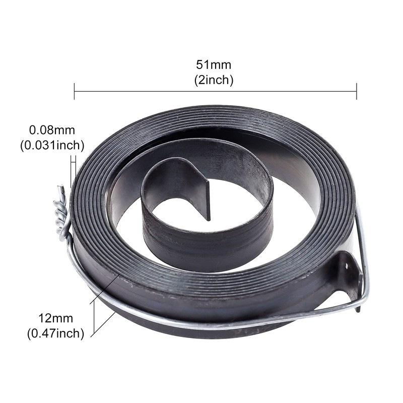 TOPPROS Drill Press Return Spring, Quill Spring Feed Return Coil