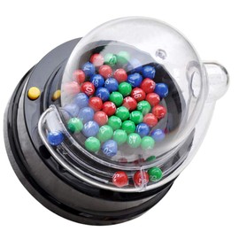 Bingo Game Set with Bingo Cage Bingo Balls Electric Machine Party Game for Adults Families Kids