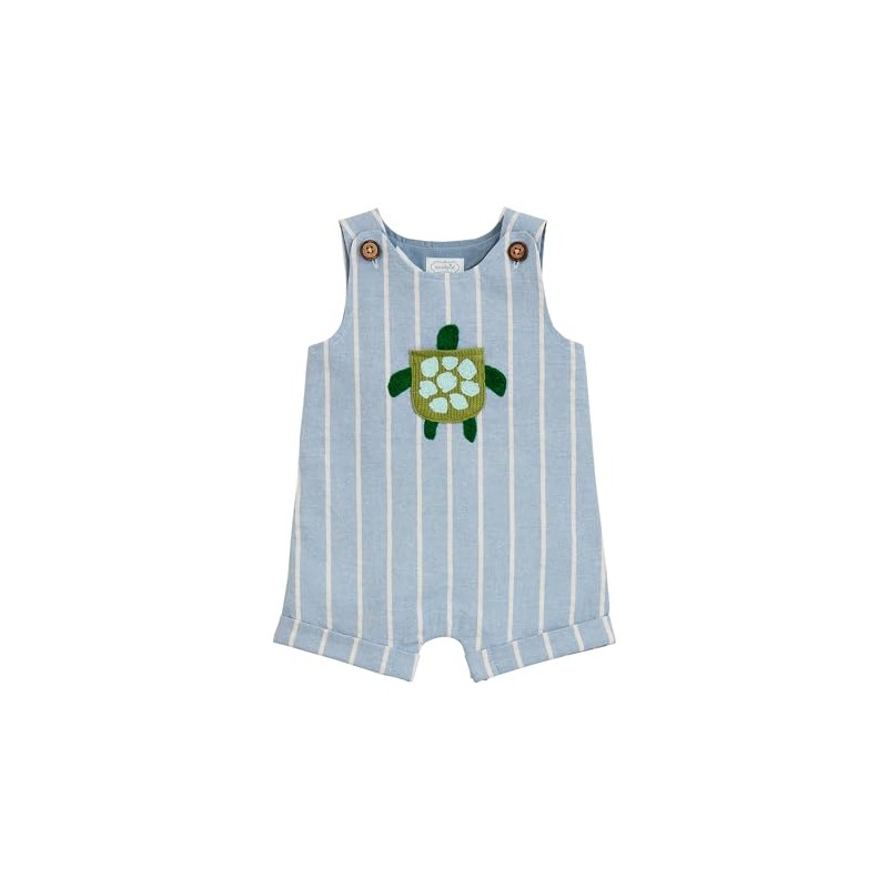 Mud Pie Baby Boy Turtle Pocket Jon Jon; 9-12 Months