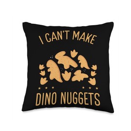 Dino Chicken Nugget Pillow Set Stuffed Animal Lover Chicken Plush Dino Nuggets Throw Pillow, 16x16, Multicolor