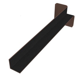 90 Degree Internal Fasica Corner Black Ash Woodgrain