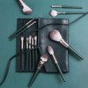 Mini portable makeup brush pouch 14-piece set / 미니 휴대 메이크업 브러쉬 파우치 14종 세트